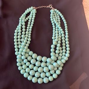 Multi stand chunky necklace